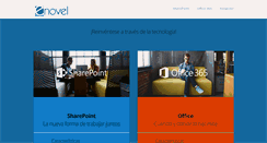 Desktop Screenshot of enovelsoluciones.com