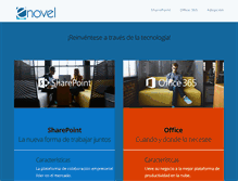 Tablet Screenshot of enovelsoluciones.com